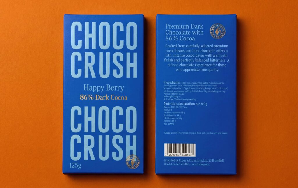 Choco Crush - מיתוג ועיצוב אריזות שוקולד
