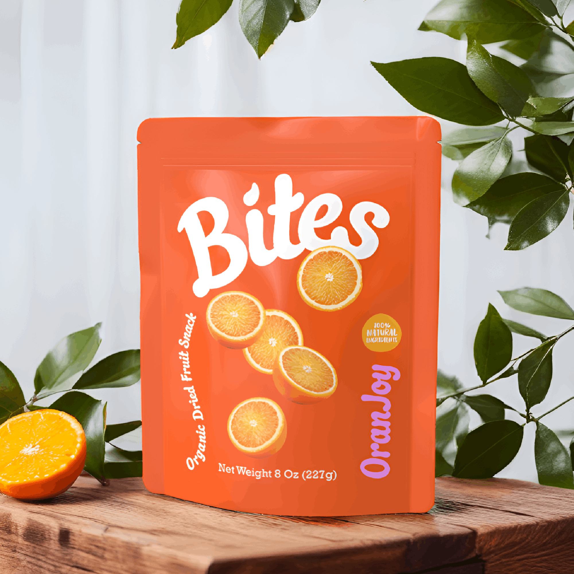 Bites - מיתוג ועיצוב אריזות לחטיפי פירות אורגניים